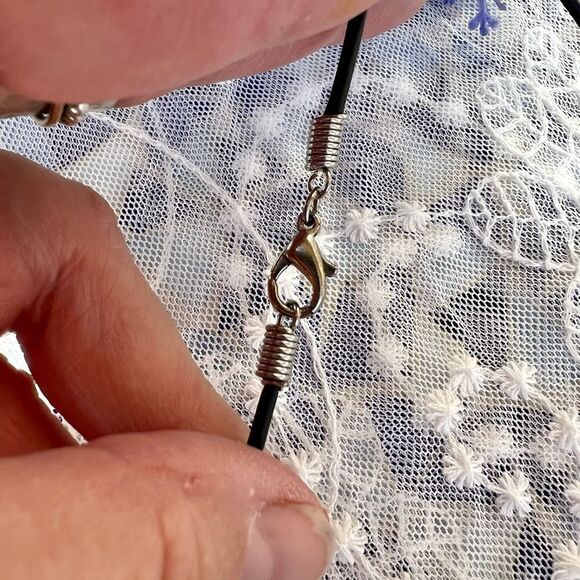 Mother of Pearl Horn Amulet Necklace - Picture 6 of 8